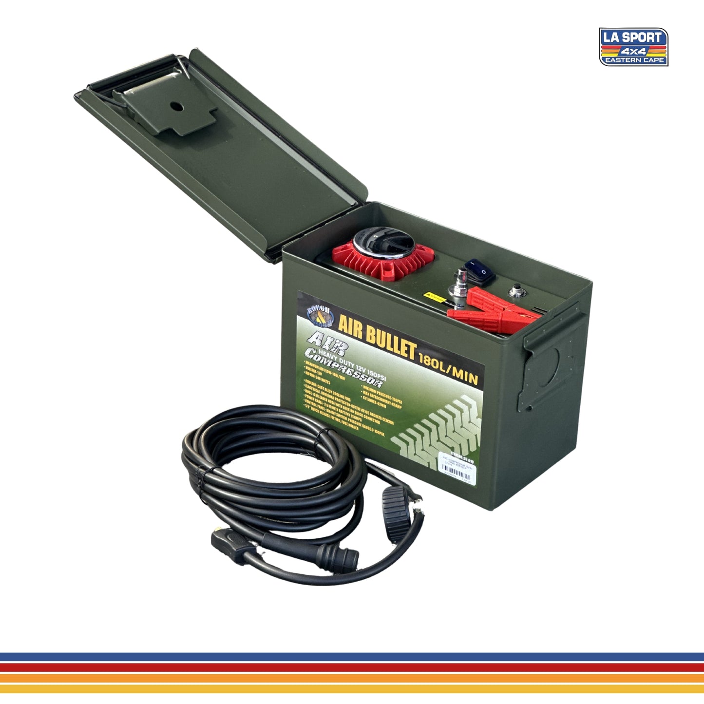 12V Air Compressor in Ammo Box