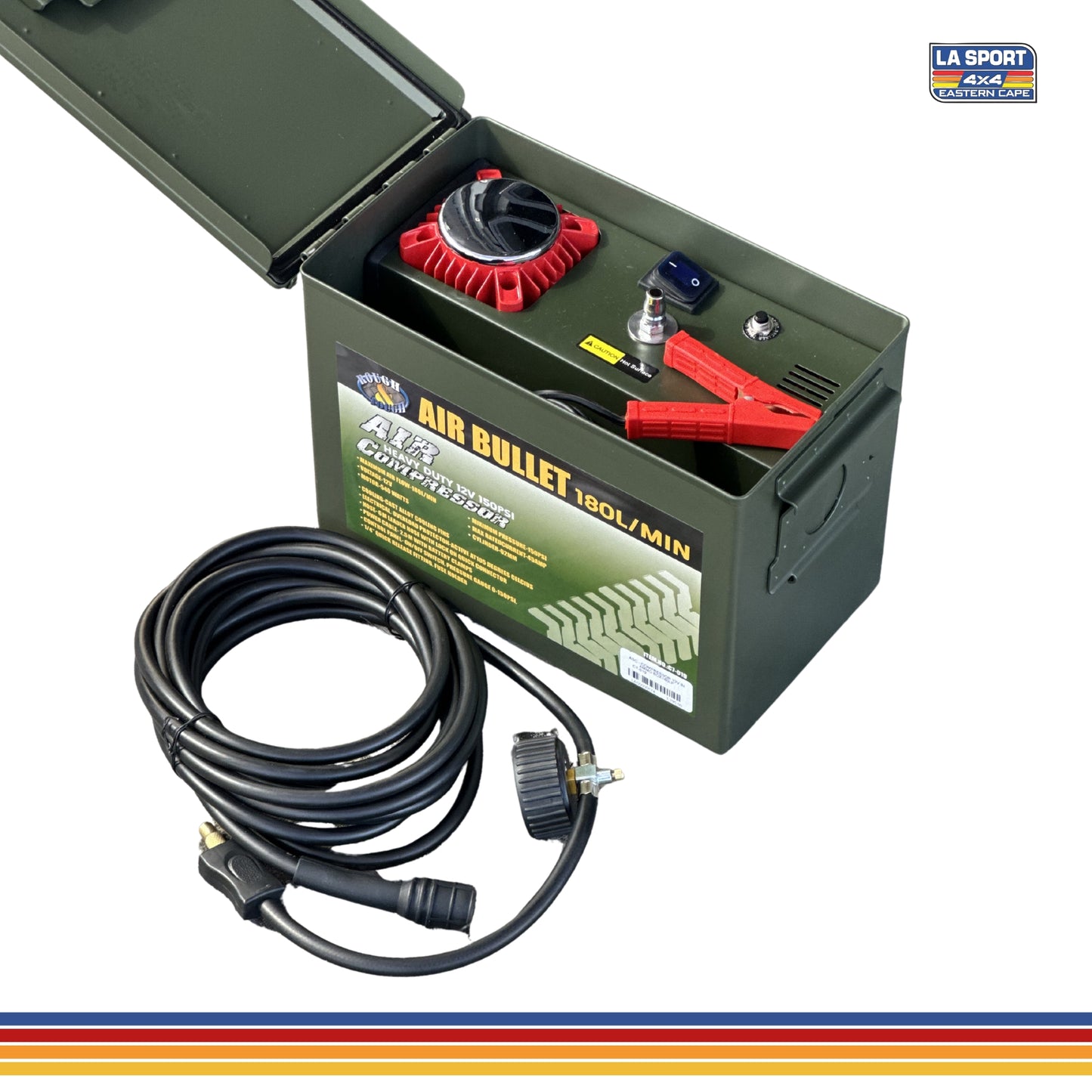 12V Air Compressor in Ammo Box