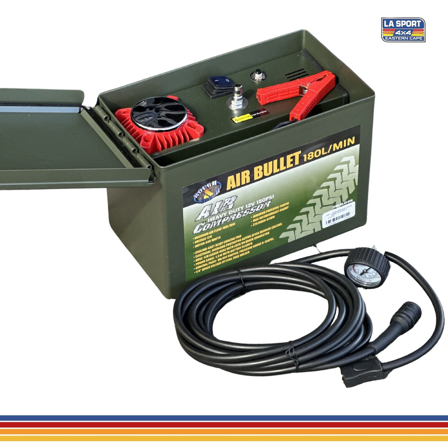 12V Air Compressor in Ammo Box