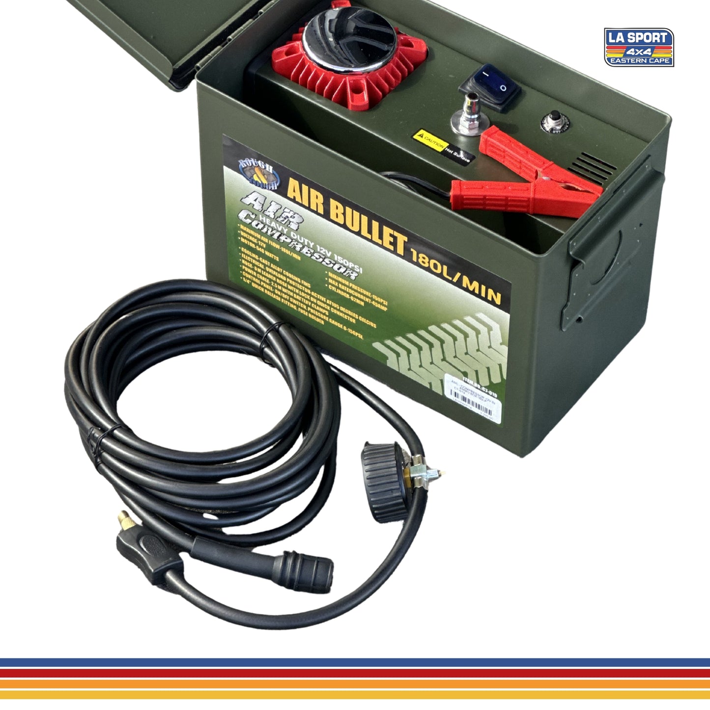 12V Air Compressor in Ammo Box